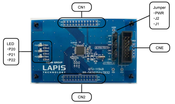 Schaltungsanordnung - ROHM Semiconductor RB-D62Q2504TB32 Referenzboard